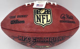 Marshawn Lynch Autographed Leather 2013 NFC Champions Football 299/500 ML 14158