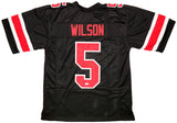 OHIO STATE BUCKEYES GARRETT WILSON AUTOGRAPHED BLACK JERSEY JSA STOCK #201972