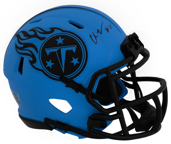 Chris Johnson Signed Titans RAVE Riddell Speed Mini Helmet (SCHWARTZ SPORTS COA)