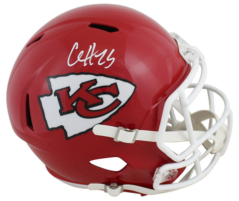 Chiefs Clyde Edwards-Helaire Signed Full Size Speed Rep Helmet BAS Witnessed