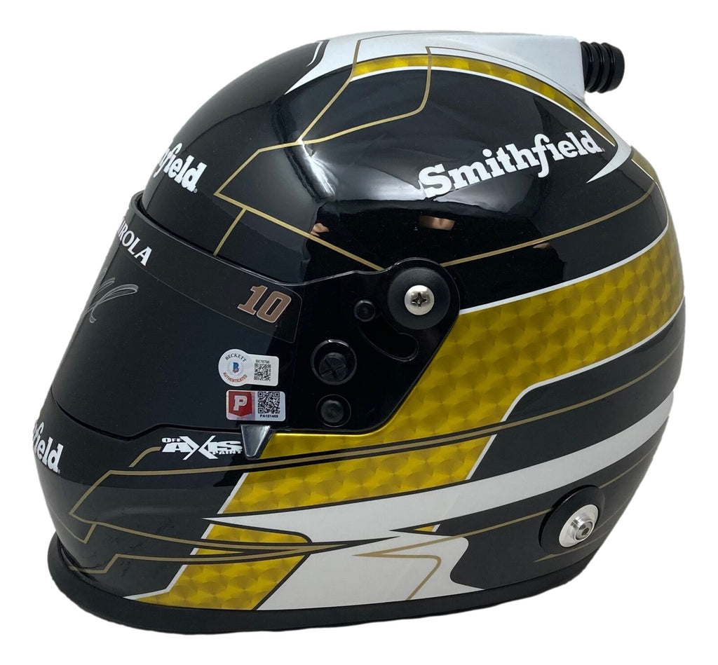 Aric Almirola Signed NASCAR Smithfield Full Size Replica Racing Helmet ...