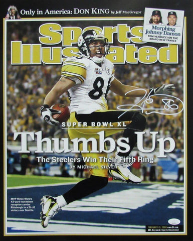 Hines Ward Autographed 16x20 Sports Illustrated Photo Steelers JSA