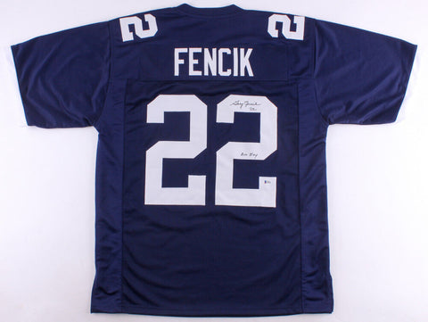Gary Fencik Signed Yale Bulldogs Jersey Inscribed "ALL IVY" (Beckett Hologram)