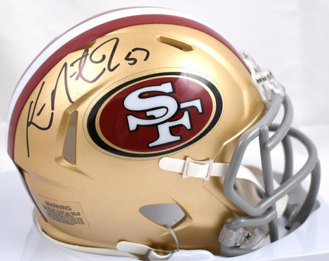 Ken Norton Jr. Autographed San Francisco 49ers Speed Mini Helmet - Prova *Black