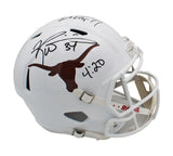 Ricky Williams and Earl Campbell Signed Texas Longhorns Speed Full Size Helmet