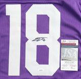 BJ Ojulari Signed L.S.U. Tigers Purple Jersey (JSA COA) Cardinals Linebacker