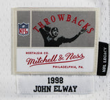 Broncos John Elway "HOF 04" Authentic Signed White 1998 M&N TB Jersey BAS Wit