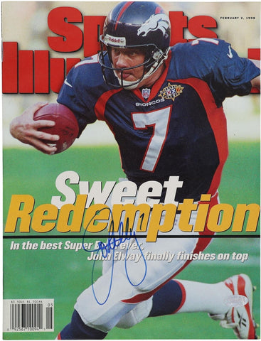 John Elway Denver Broncos Autographed Sports Illustrated