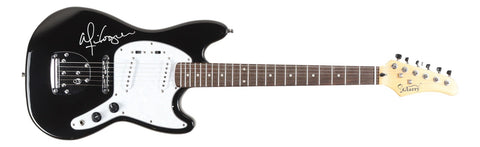Alice Cooper Signed 39" Black/White Electric Guitar BAS