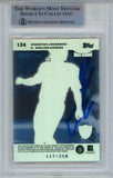 Sebastian Janikowski Signed 2000 Bowmans Best #134 Rookie Card BAS Slab 42904