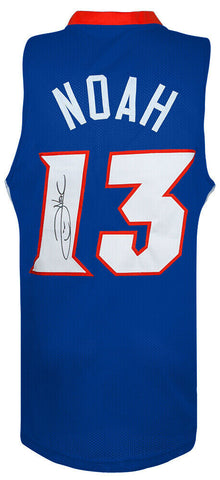 Joakim Noah (GATORS) Signed Blue Custom College Basketball Jersey (SCHWARTZ COA)