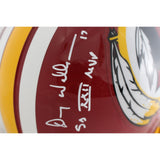 Rypien Riggins Williams Signed Washington Redskins TB 82 Pro Helmet SB BAS 49321