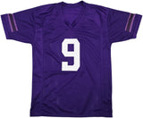 WASHINGTON MICHAEL PENIX JR. AUTOGRAPHED PURPLE JERSEY BECKETT WITNESS 242574