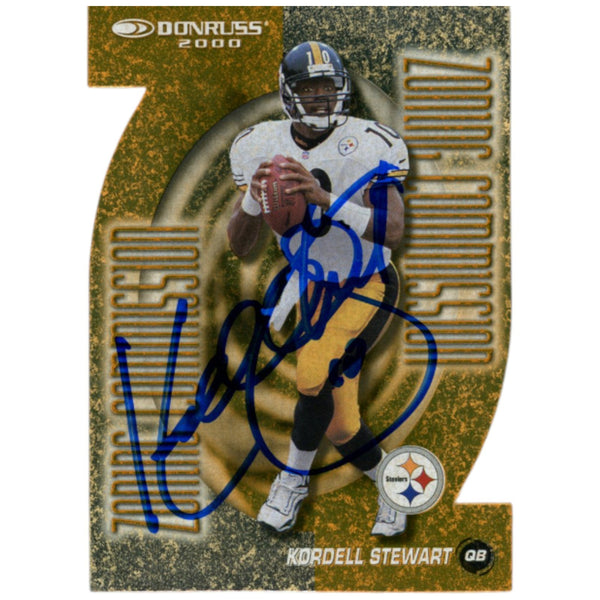 Kordell Stewart Autographed 00 Donruss Zoning /1000 #ZC-36 Card Beckett 52823