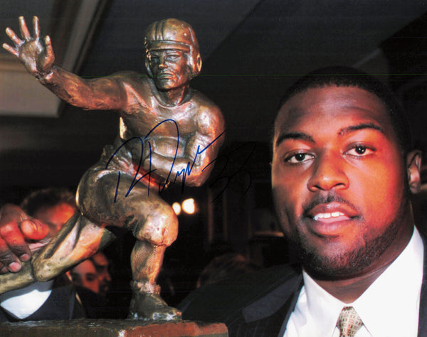 Ron Dayne Autographed Signed 8x10 Photo Wisconsin Heisman Trophy SKU #230379