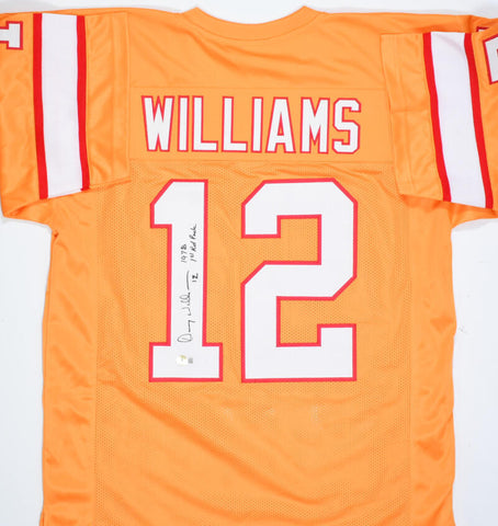Doug Williams Autographed Orange Pro Style Jersey w/1st Pick-Beckett W Hologram