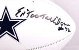 Randy White Ed "Too Tall" Jones Signed Cowboys Logo Football w/DDII-BeckettWHolo