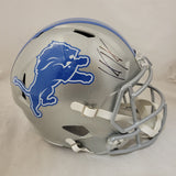 HENDON HOOKER SIGNED DETROIT LIONS F/S SPEED REPLICA HELMET BECKETT QR