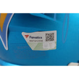 Justin Herbert Autographed Los Angeles Chargers Flash Mini Helmet Fanatics 50082