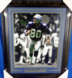 STEVE LARGENT AUTOGRAPHED FRAMED 16X20 PHOTO SEAHAWKS "HOF 95" MCS HOLO 126663