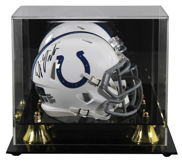 Colts D.J. Giddens Authentic Signed Speed Mini Helmet W/ Case BAS Witnessed