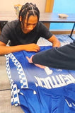 2021 Kentucky Wildcats Team Signed John Caliparii Blue Jersey (Beckett) 12 Sigs