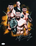 UFC Michael Bisping Authentic Signed 11x14 Framed Photo JSA Witness #WB161299