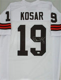 Browns Quarterback BERNIE KOSAR Signed Custom Replica White Jersey AUTO - JSA