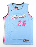 Kendrick Nunn Signed Heat Powder Blue Miami Vice Nike Style Jersey (Beckett)