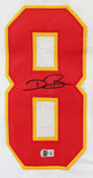 Dwayne Bowe Authentic Signed White Pro Style Jersey Autographed BAS
