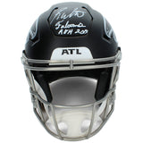Roddy White Autographed"FALCONS ROH '19" Falcons Speedflex Helmet Radtke