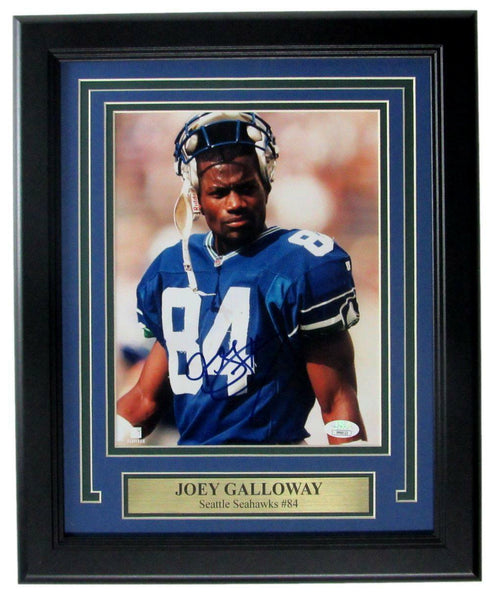 Joey Galloway Seattle Seahawks Signed/Auto 8x10 Photo Framed JSA 163382