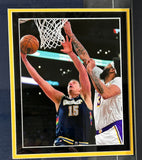 Nikola Jokic' Autographed/"NBA MVP" Denver Nuggets Jersey Deluxe Framed JSA COA