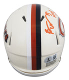 Bears Brian Urlacher "HOF 18" Signed Retro Speed Mini Helmet W/ Case BAS Wit