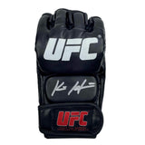 Autographed/Signed Kevin Holland UFC MMA Black Fighting Glove Beckett BAS COA