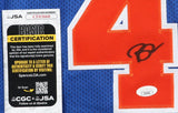 Brad Daugherty Signed Cleveland Cavaliers Jersey (JSA COA) 1986 #1 Overall Pick