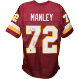 Dexter Manley Autographed Pro Style Red XL Jersey All Pro Beckett Witness 51675