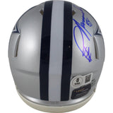 Jay Novacek Autographed/Signed Dallas Cowboys Mini Helmet Beckett Witness 49698