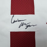 Framed Autographed/Signed Cederian Morgan 35x39 Alabama Red Jersey JSA COA