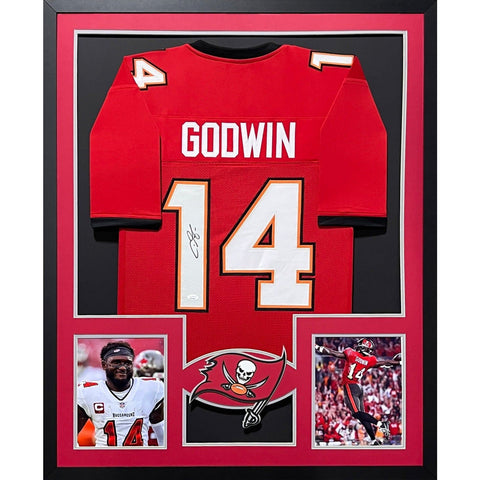 Chris Godwin Autographed Signed Framed Tampa Bay Buccaneers 2P Jersey JSA