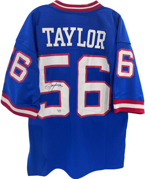 Lawrence Taylor Signed Mitchell & Ness Auth Jersey W/Patch Giants Auto Fanatics