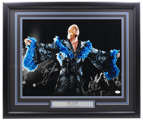 Ric Flair Signed Framed 16x20 WWE Spotlight Photo JSA ITP