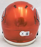 DICK BUTKUS AUTOGRAPHED BEARS FLASH SPEED MINI HELMET BECKETT WITNESS 214945