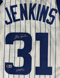 FERGIE JENKINS Signed Custom Replica Pinstripe Cubs Jersey w/ "HOF '91" - BAS
