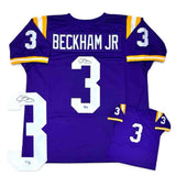 Odell Beckham Jr. Autographed Signed Purple Jersey Beckett Authenticated