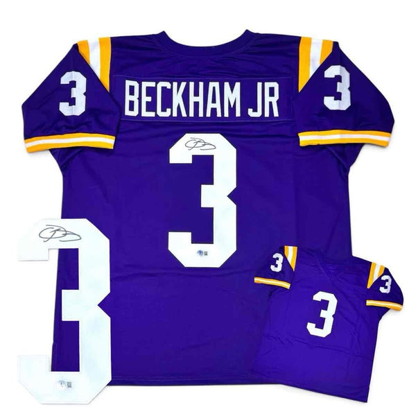 Odell Beckham Jr. Autographed Signed Purple Jersey Beckett Authenticated