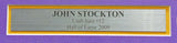 John Stockton Autographed Framed 8x10 Photo Utah Jazz Beckett BAS QR #BK08958