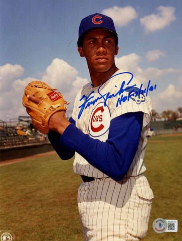 Fergie Jenkins Autographed Chicago Cubs 8x10 Photo HOF Beckett 50408