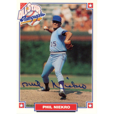 Phil Niekro Autographed/Signed 1993 All Star Autographs Card Beckett 59205