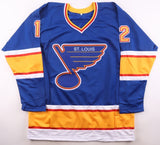Adam Oates Signed St. Louis Blues Jersey Inscribed "HOF 12" (JSA) 5xAll Star